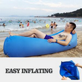 10 Seconds Fast Inflatable Camping Sofa Hangout Air Bed Lounger For Travel Outside